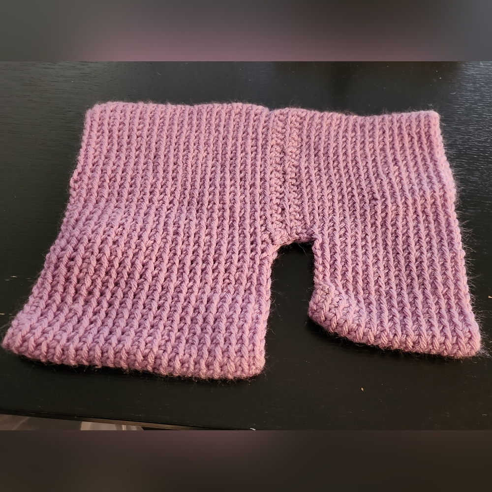 Cozy Knit Dog Sweater in Lilac